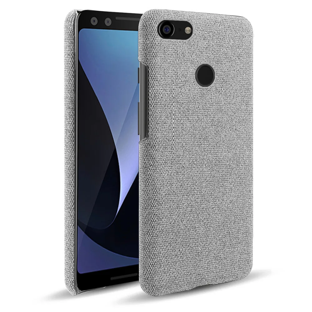 Slim Cloth Texture Fitted Cover for Google Pixel 3 3XL Case Fabric Ultrathin Antiskid Anti-fall Capa For Pixel3 3 XL Pixel3XL