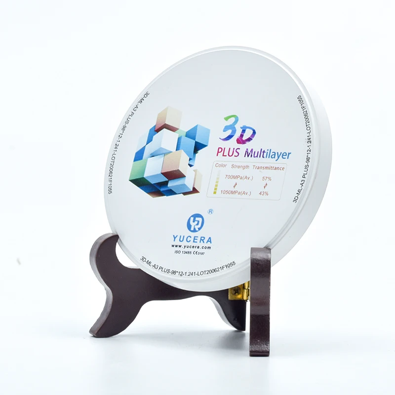 Factory price C3 3D Zirconium  disc Yucera  Dental equipment  For lab for CE ISO