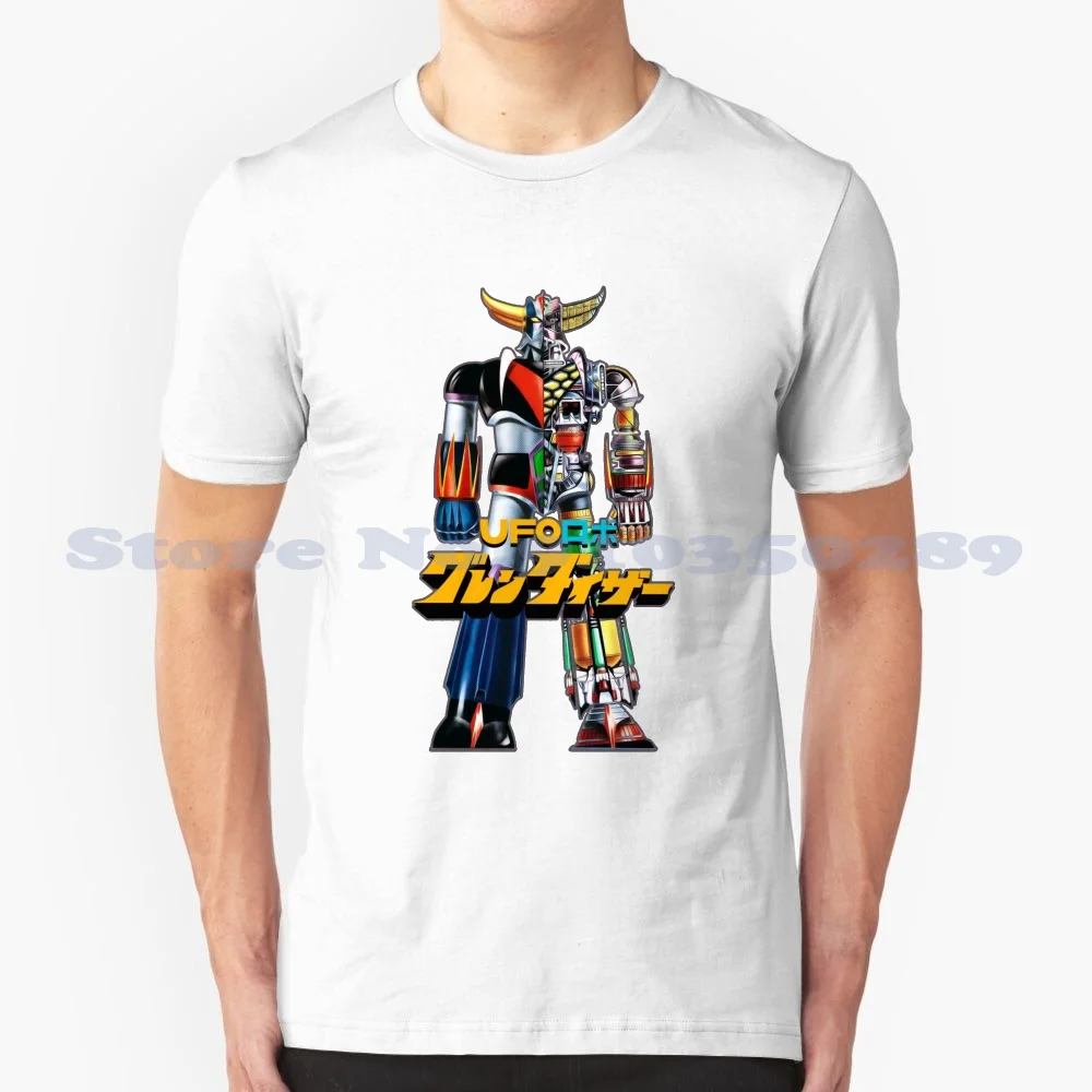 Grendizer Manga / Anime 100% Cotton T-Shirt Z Grendizer Goldrake Goldorak Ufo Robo Go Nagai Anime Manga 70S 80S Mecha Robots