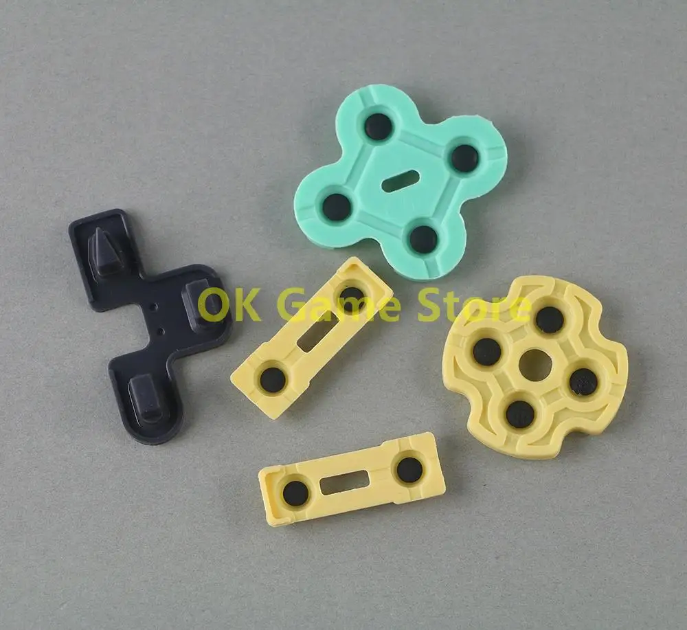 80sets For PS2 Silicone Conductive Rubber Pads Buttons Touches Replacement For Playstation 2 Controller Repair Parts