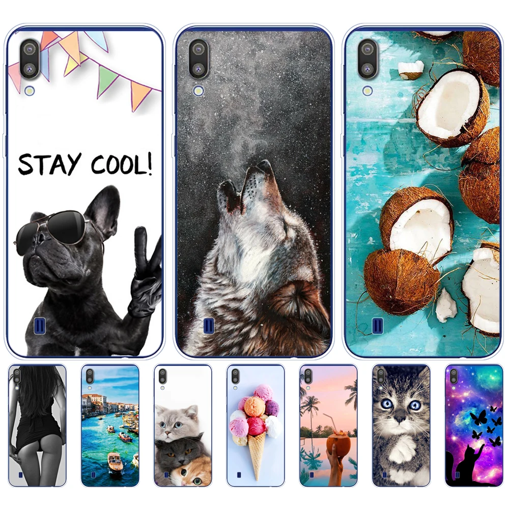 For Samsung Galaxy M10 Cases Galaxy M10 M105f Cover Soft silicon Phone Back Cover For Samsung Galaxy M10 Case Bumper Coque