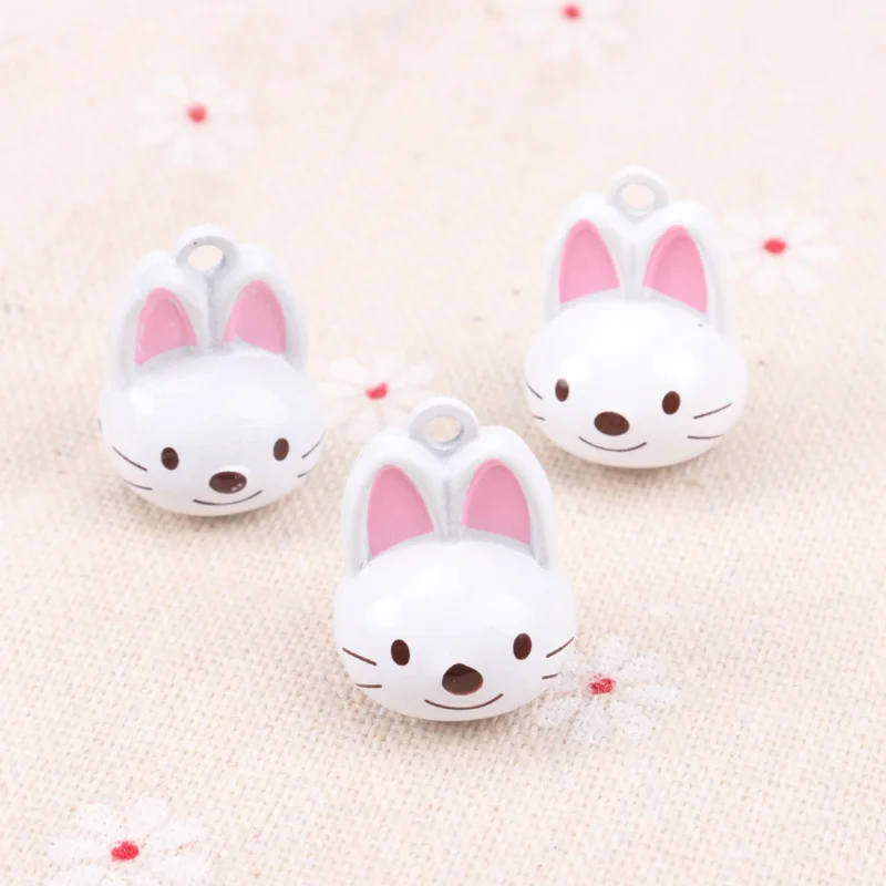 5pcs Jingle Bells Cute Cat Ornament Metal Bell for Home Party Tree Pendant Children\'s shaker Decoration 27mm