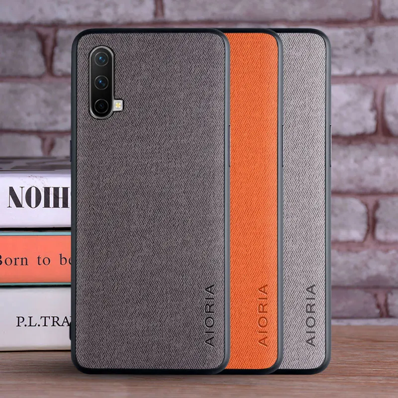 Case for OnePlus Nord CE 5G Core Edition 5G coque Luxury textile Leather skin soft TPU hard phone cover for Oneplus Nord CE Case