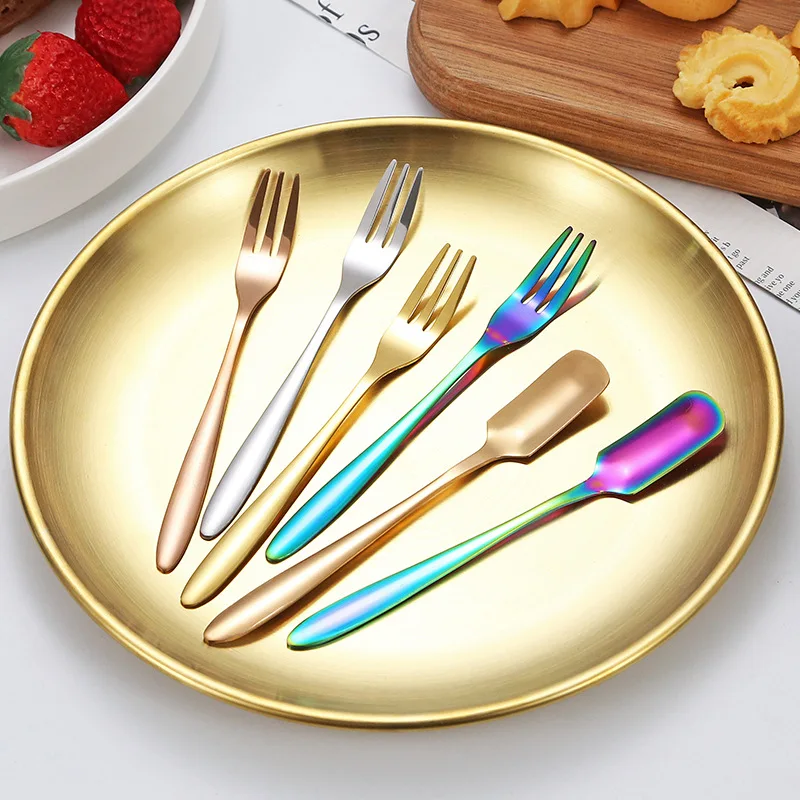 1Pc Stainless Steel Cake Shovel Divider Ice Cream Dessert Spoon Table Forks Tableware Cutlery Kitchen Accessories Dropshipping
