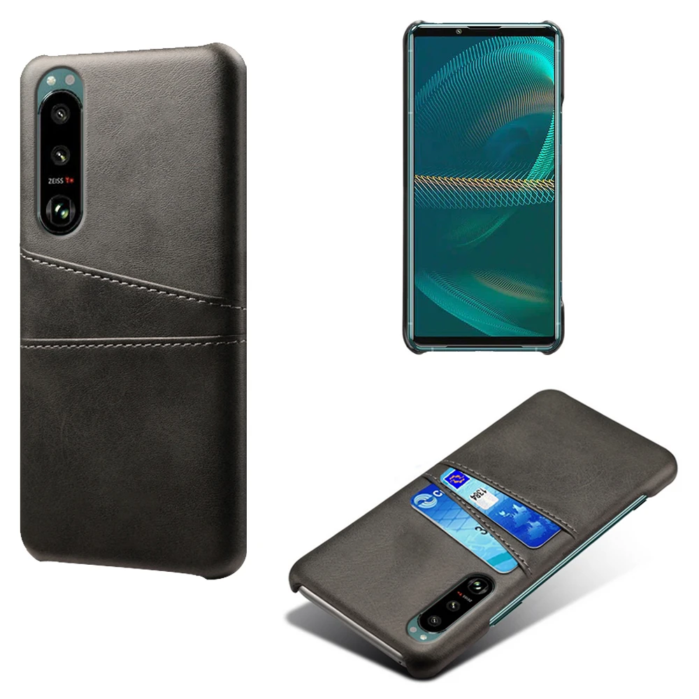

For Sony Xperia 5 10 1 III II XZ2 XZ4 XZ5 Funda PU Leather Card Slots Cover For Sony X Peria 20 8 5 Plus 2 L4 Xperia5 III Case