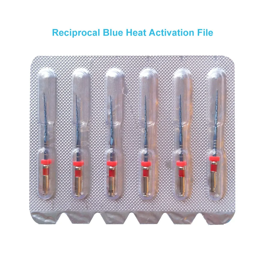 Dental Reciproc Blue Files R25 25mm Reciprocation Endo NITI Rotary Files Dental Only One Files Odontologia Instrumento endodôntico