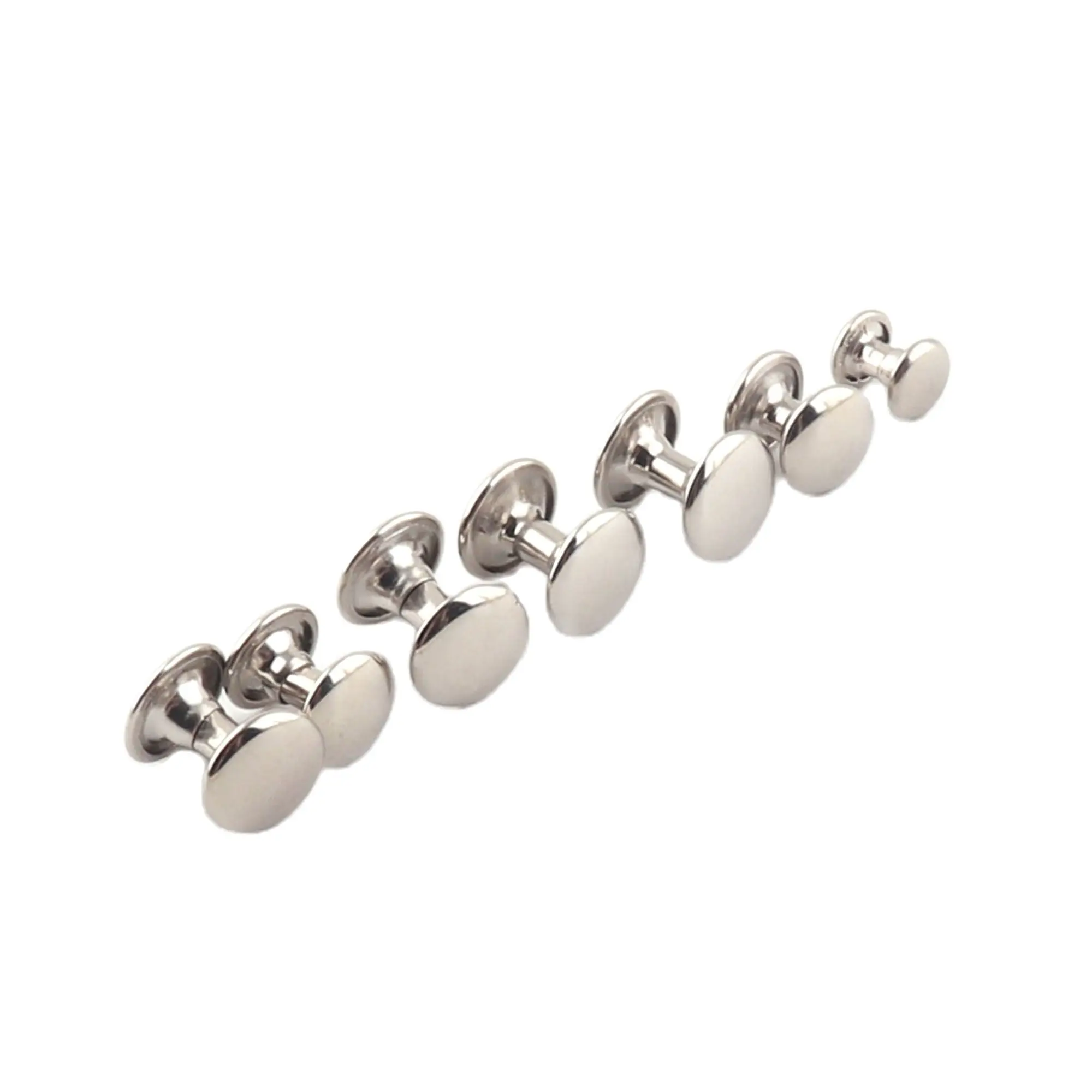 

100 Sets Silver Double Cap Rivets purse finding silver rivets rapid rivets fasteners rivet in dog rivet dog tag Leather Crafts