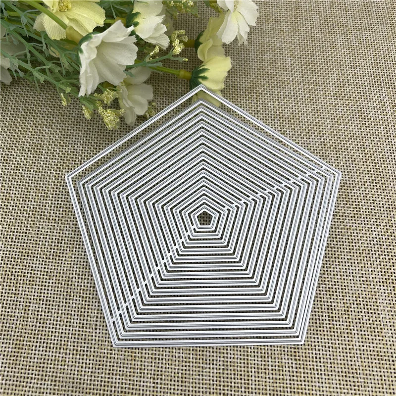 geometry Metal Cutting Dies Real Picture Cut Die Scrapbook Paper Craft Knife Mould Blade Punch Stencils Die