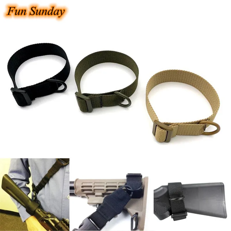 

Hunting (Sling) Belt Multi Functional Portable Adjustable Safety Shoulder Strap Buttstock Attachment Mount Adapter Rifle