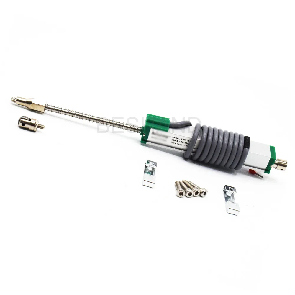 25-100mm Travel Linear Position Sensors Electronic Scale Mini Spring Automatic Reset Displacement Transducer Position Indicator