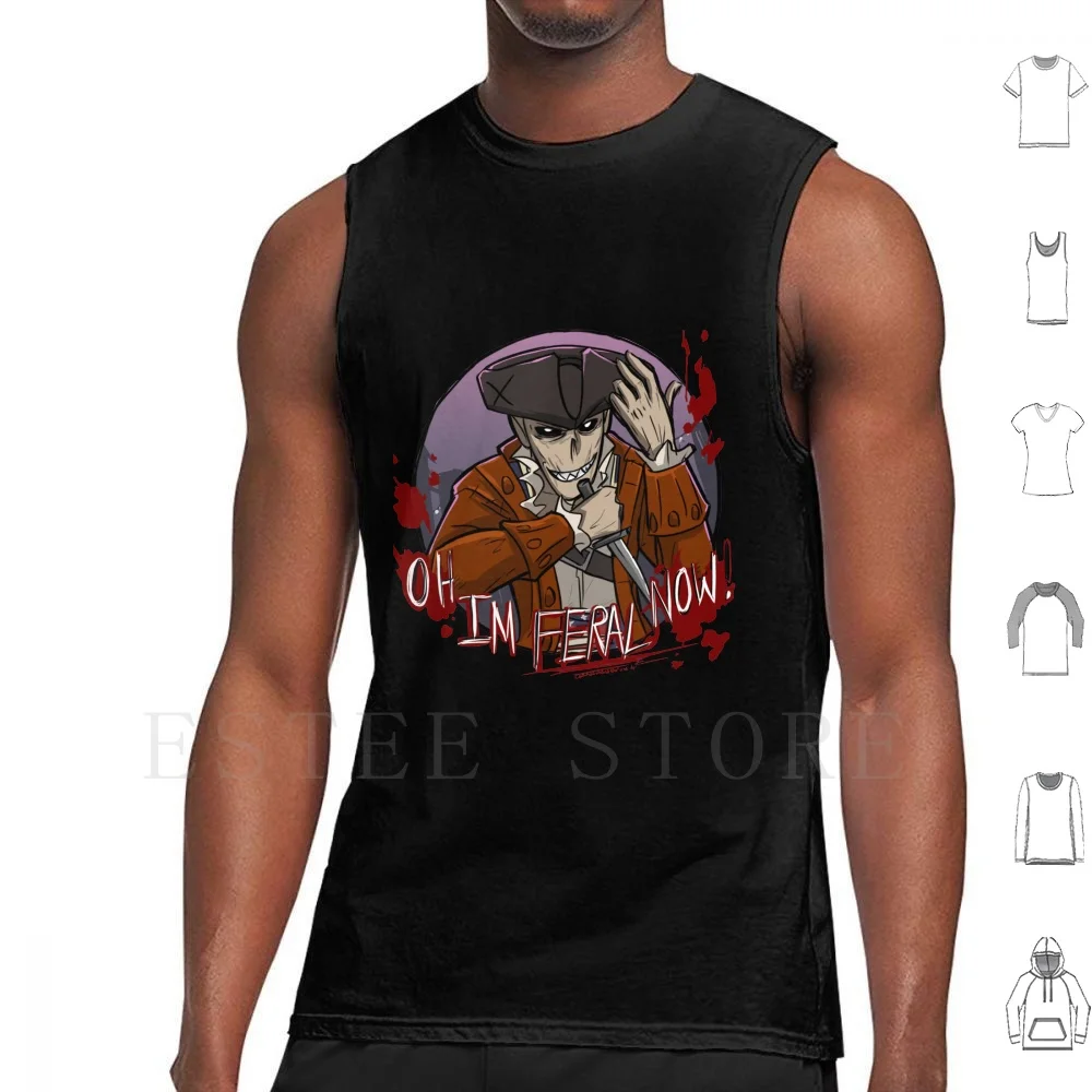 Oh I'm Feral Now!-Hancock Tank Tops Vest Hancock John Hancock Ghoul Ghoul Mayor Feral Oh Im Feral Now Bethesda 4 Hancock