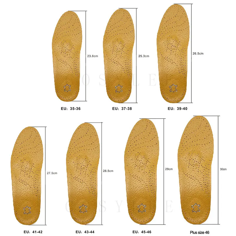 Palmilha Ortopédica Para Pés Chatos Arch Suporte Sapatos De Couro Ortopédicos Sola Para Homens Mulheres O/X Perna Corrigido Palmilhas