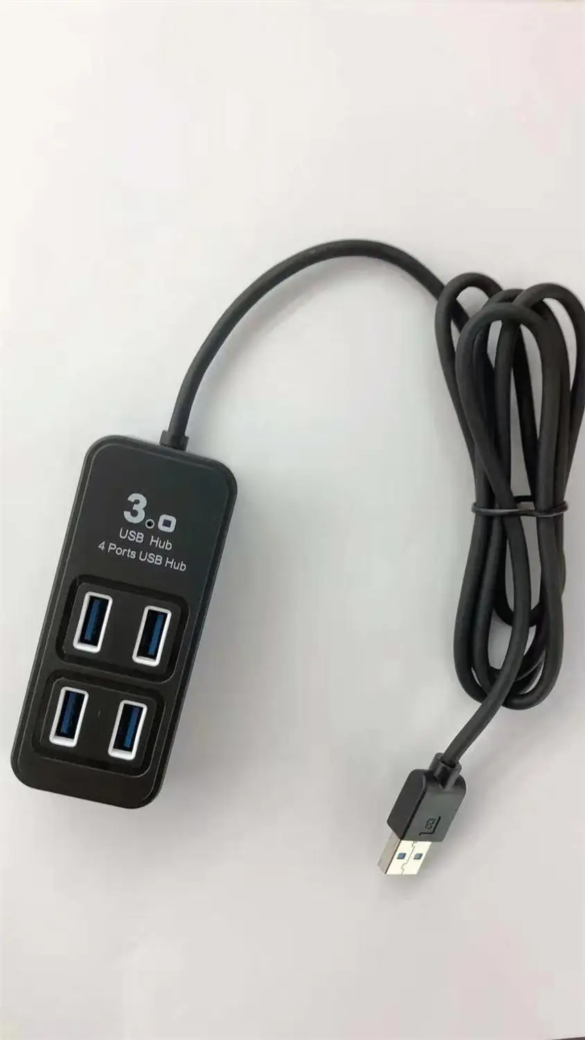 Portable Durable Practical 5Gbps High Speed 1 x 4 Ports 30cm/11.8inch USB3.0 Hub