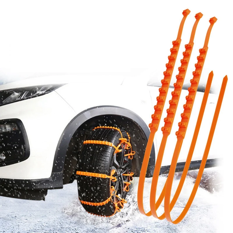 1Pc Car Winter Tire Wheels Snow Chains Snow Tire Anti-skid Chains Wheel Tyre Cable Belt Winter Outdoor Emergency Chain