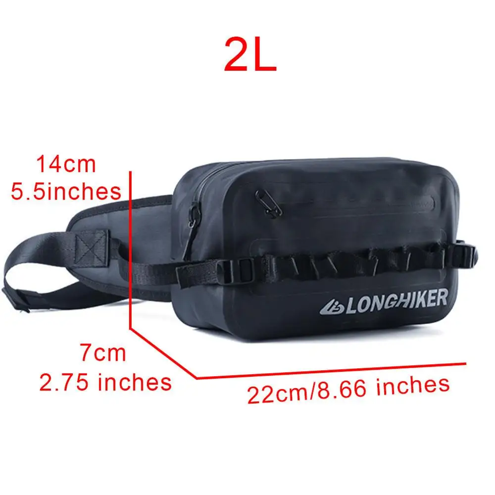 Waterproof Fanny Pack Dry Waist Bag Hip Bum Belt Bag for Diving Fishing Cycling Hiking Kayaking Camping  Swimming Running Water