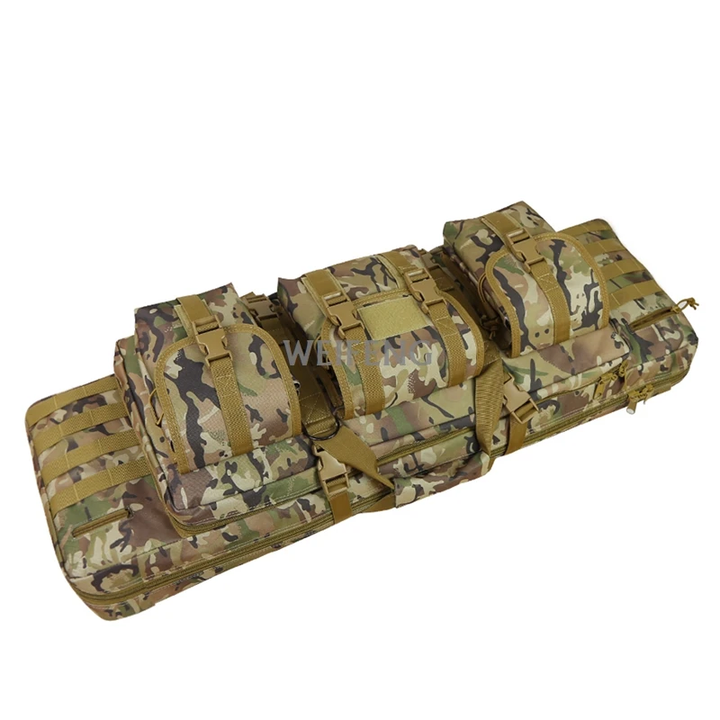 47inch/120cm Double Rifle Bag Tactical Bag Water Dust Resistant Long Gun Case Bag for Range Sports Storage for Hunting