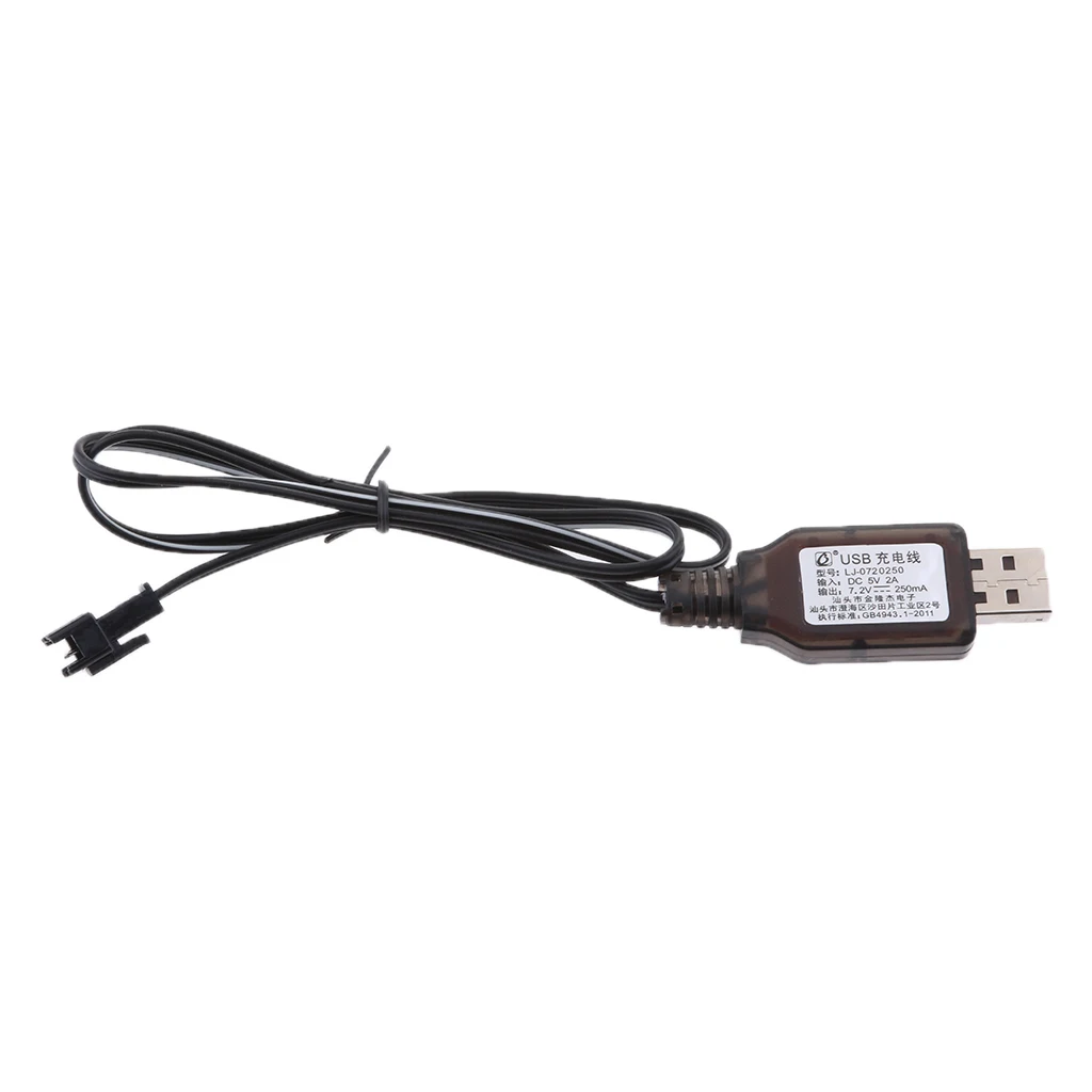 Premium 7.2V USB To SM-2P NI-MH NI-Cd Battery Charger Cable For RC Drone