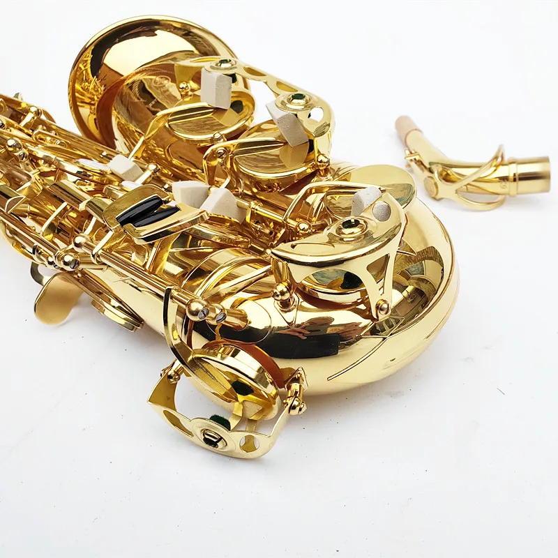 Made in Japan 62 Professional Alto Drop E Saxophone Gold Alto Saxophone with Band Mouth Piece Reed Aglet More Package mail