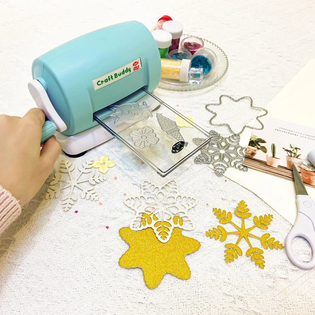 5 Colors Craft Buddy Die Cutting Machine For DIY Scrapbooking Embossing Crafts Paper Card Making Handcraft Die-Cut Mini Machine