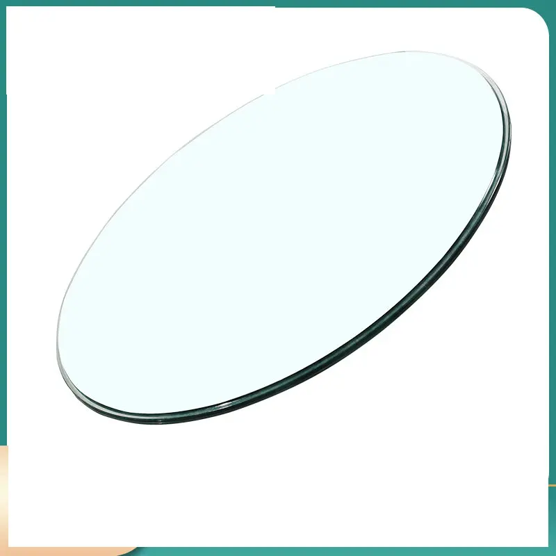 HQ Customized Shape and Size Tempered Toughened Rectangle Round Glass Plate for Coffee Dinning Table Top