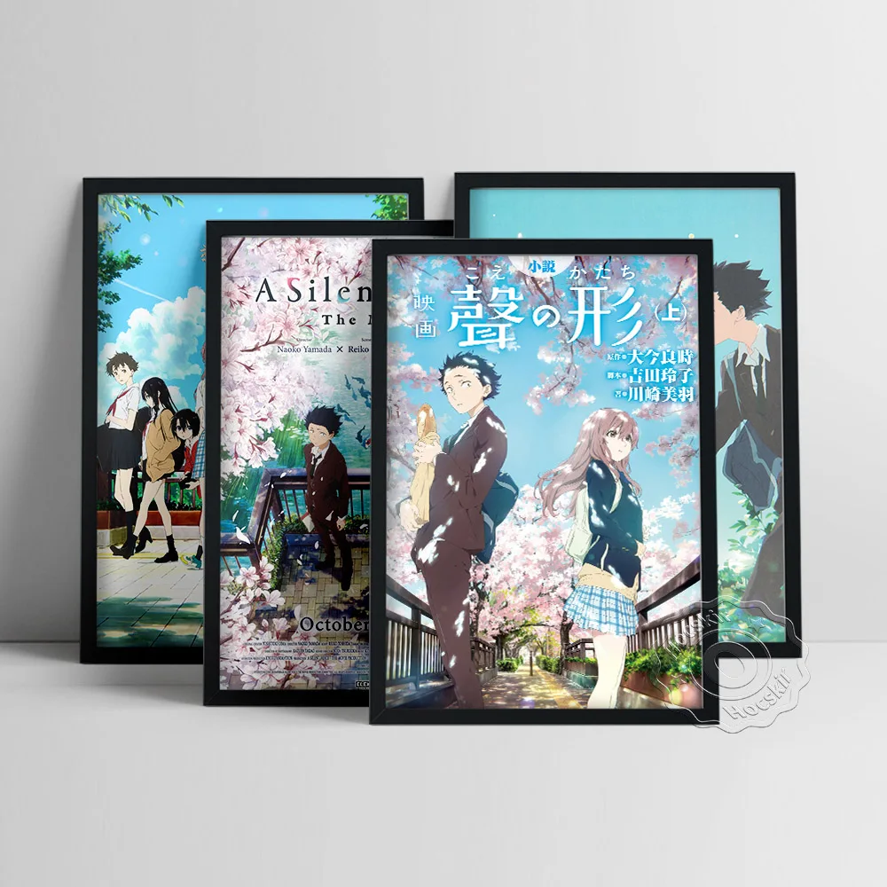 A Silent Voice Poster, Japan Cartoon Movie Prints, Comic Role Wall Picture, Bedroom Living Room Wall Decor, Fans Collect Gift