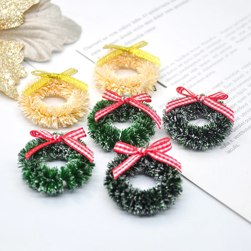 12pcs Christmas Wreath Home Decorations Christmas Tree Door Hanging Christmas Decoration Diy Floral Wedding Wreath