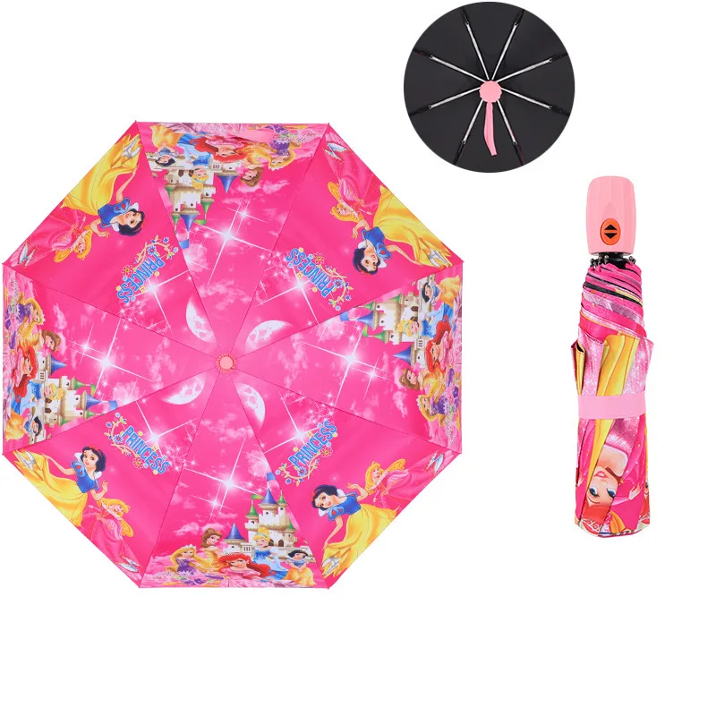 Disney Frozen Auto Open Close Girls umbrella folding parasol children umbrella portable Windproof Travel Umbrella kids umbrella