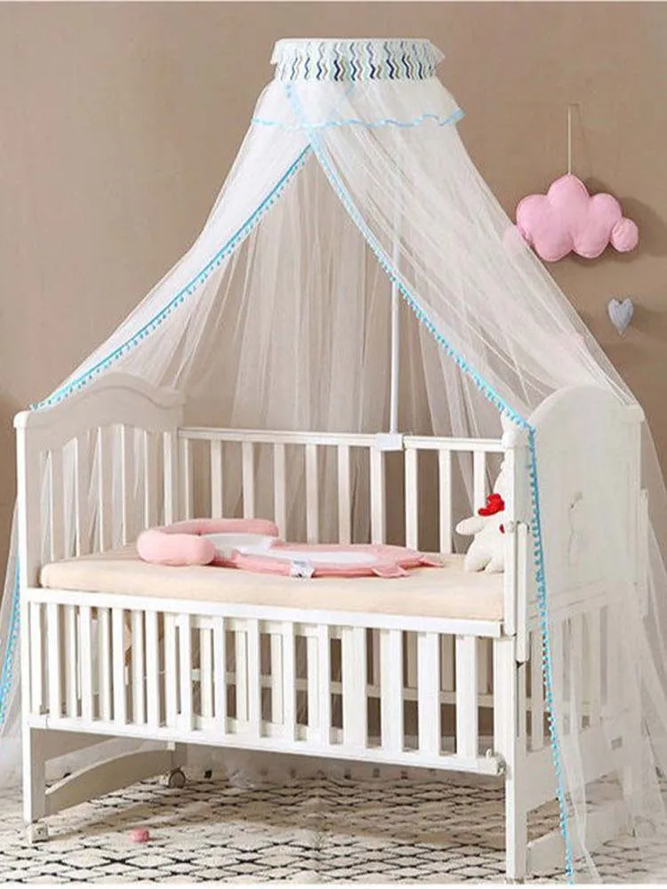 Kelambu Nyamuk Tempat Tidur Anak Bayi Dapat Disesuaikan dengan Braket Putri Jaring Tenda Gaya Modern untuk Tempat Tidur Anak-anak Decoracion Habitacion B