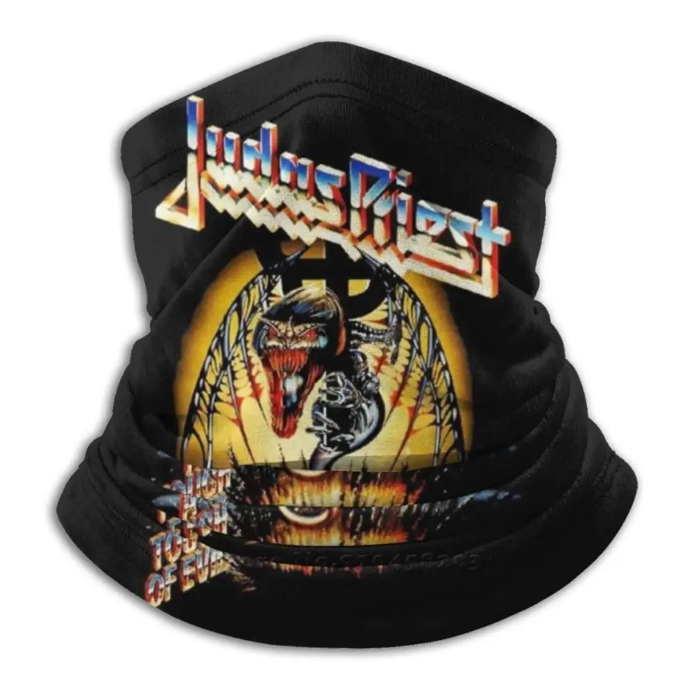 Judas Priest New Logo , Poster , Sticker Mask 3D Bandana Face Neck Warmer Soft Fleece Mask Sport Scarf Judas Priest New Logo