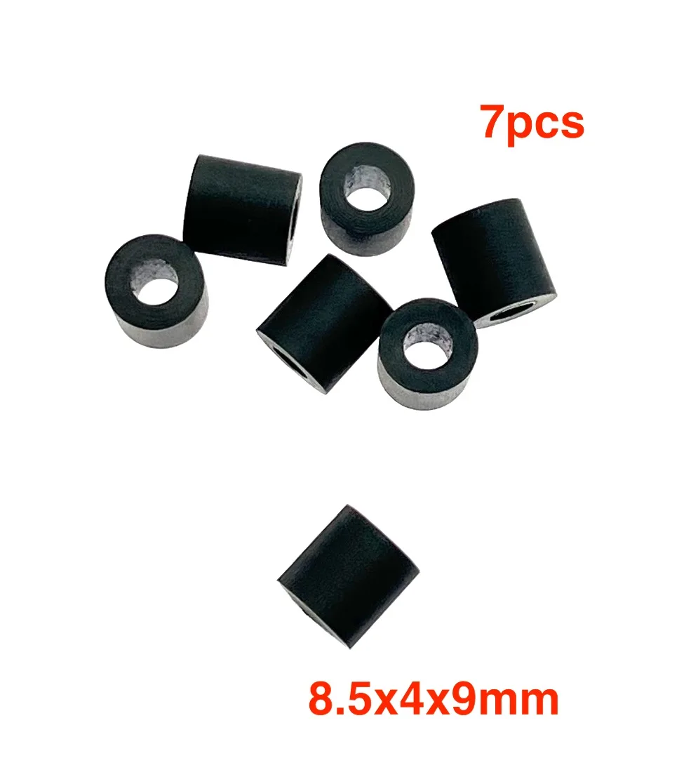 7pcs 8.5x4x9mm ring rubber sleeve wheel absorb damping for walkman tape recorder cassette deck audio player