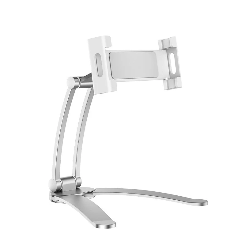 Aluminum Kitchen Desktop phone Tablet Holder Stand Flodable Adjustable 5-13 inch Tablet Phone Desktop Mount For iPad Pro 12.9