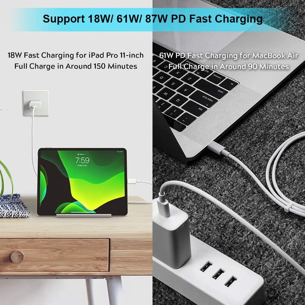 100W 2M USB C to C Cable Replacement for Pixel  Charging Cable, 6FT Type C to Type C  Fast Charging USB C to C  for Google