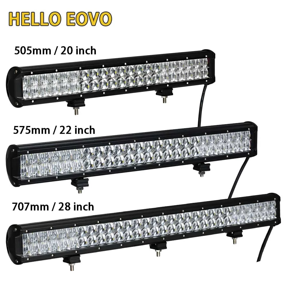 HELLO EOVO 5D 20 / 22 / 28 Inch LED Light Bar LED Bar Work Lights for Driving Offroad Car Tractor Truck 4x4 SUV ATV 12V 24V