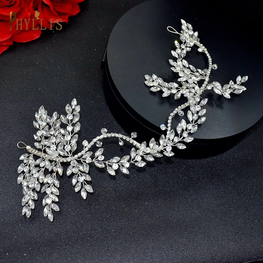 A344 Kristall Braut Stirnband Bohemian Kopfschmuck Strass Hochzeit Haar Zubehör Diamant Braut kopfschmuck Mode Frauen Tiara