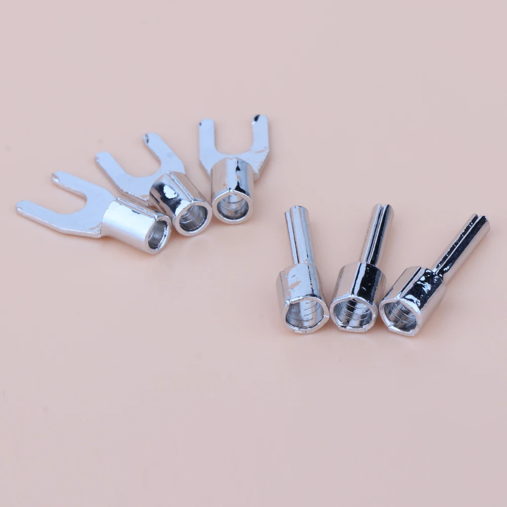 99.998% 순수 구리 로듐 도금 플러그, Y 플러그 단자용 고급 전원 커넥터, 3 세트