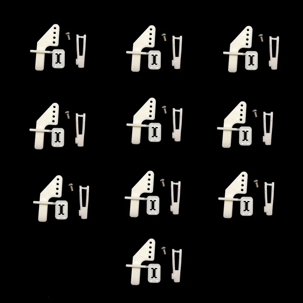 Set De 20 Cornes De Gouvernail à 4 Trous Pour RC – Guignols De Commande Et Chapes 21 Mm Pour Avions à Voilure Fixe (20 Sets)