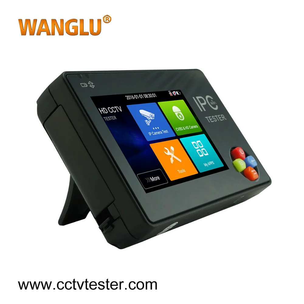 3.5 inch Full 4K H.265 IP/CVBS/AHD/TVI/CVI Android system IP Camera tester