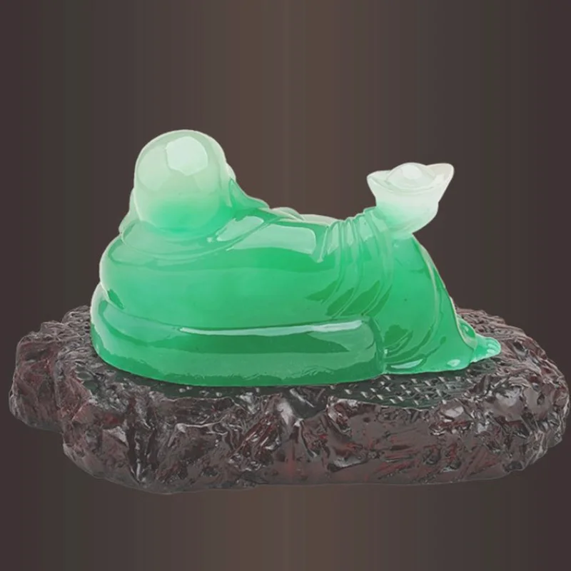 Fortune Maitreya Buddha Laughing Buddha Statue Resin sculpture Chinese characteristic car decoration Home and office decorations