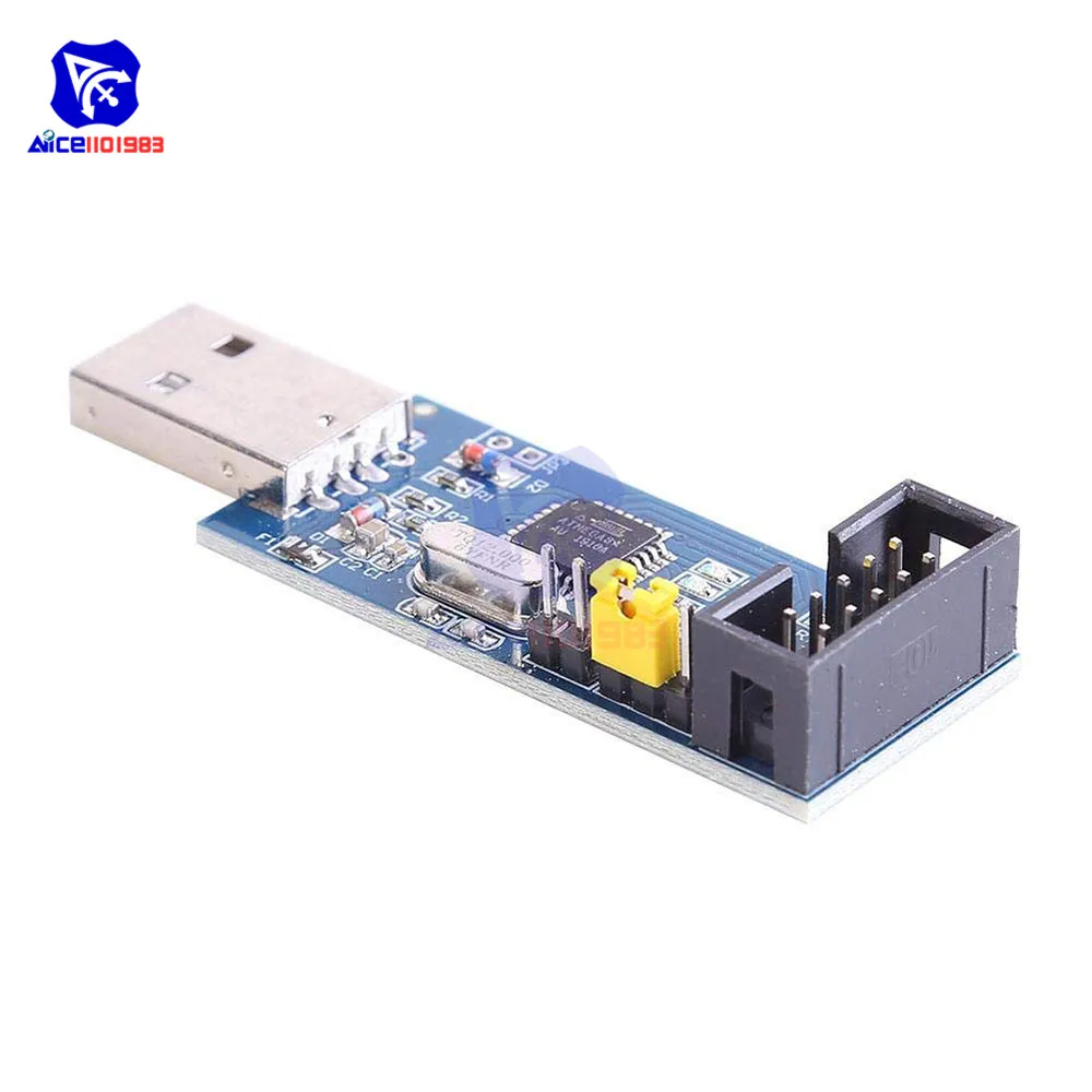 Diymore USBASP USBISP AVR Programmer ATMEGA8 ATMEGA128 USB ISP USB ASP per Arduino 51 AVR MCU Board con cavo di Download JTAG