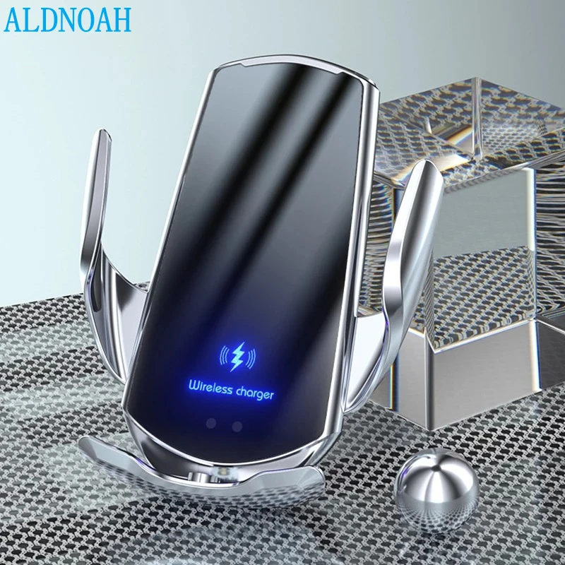 

Automatic 15W Car Wireless Charger for iPhone 13 12 11 X XR 8 Samsung S21 S20 Smart Sensor Car Phone Holder Wireless Charging