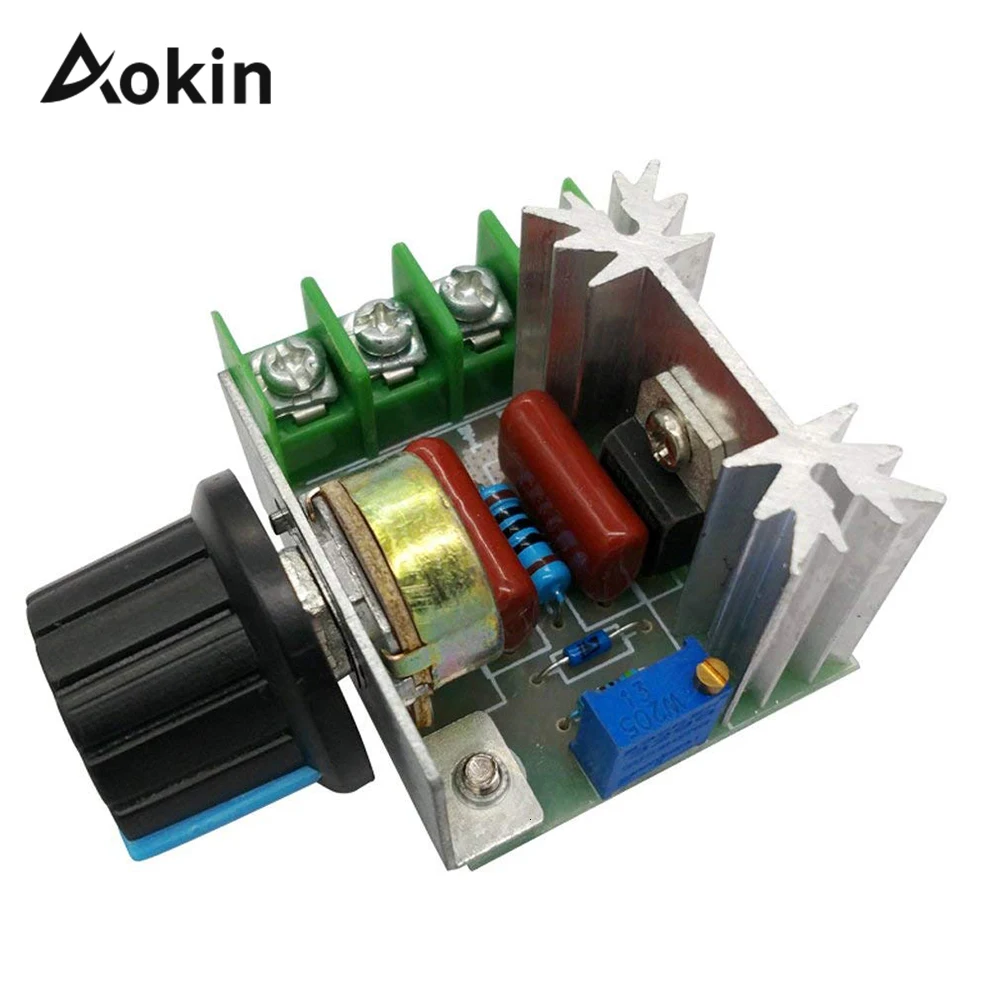 Pwm Voltage Regulator 2000W 50-220V Ac 25a Scr Motor Speed Controller Verstelbare Temperatuur Motor Schakelaar Module