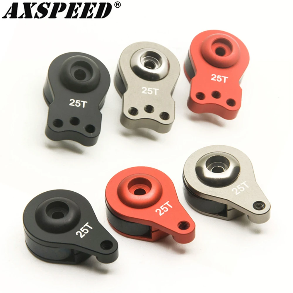 AXSPEED 25T Steering Servo Arm Horn 1/3 Hole for RC Crawler Car Large Torque Digital Coreless Servo Upgrade Parts