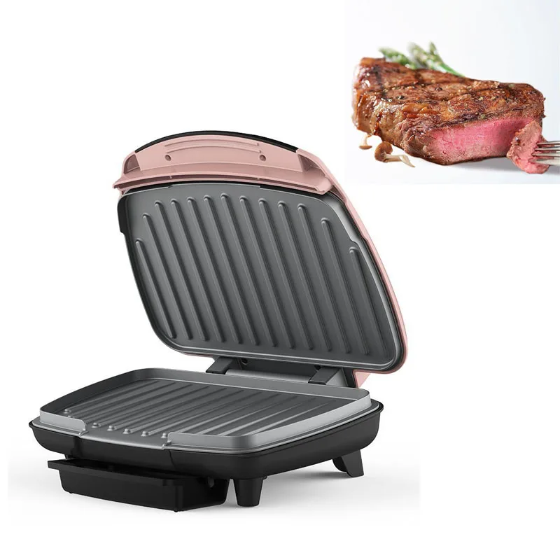 

Double Heating Grilled Steak Machine Household Panini Breakfast Maker Multifunctional Grill Pan Smokeless Barbecue BBQ Tools