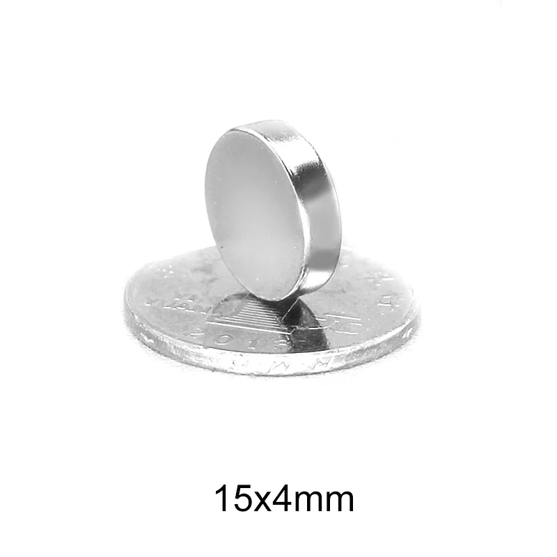 5/10/20/30/50pcs 15x4 mm Strong Cylinder Rare Earth Magnet 15mmx4mm Round Neodymium Magnets 15x4mm Mini Small Magnet 15*4