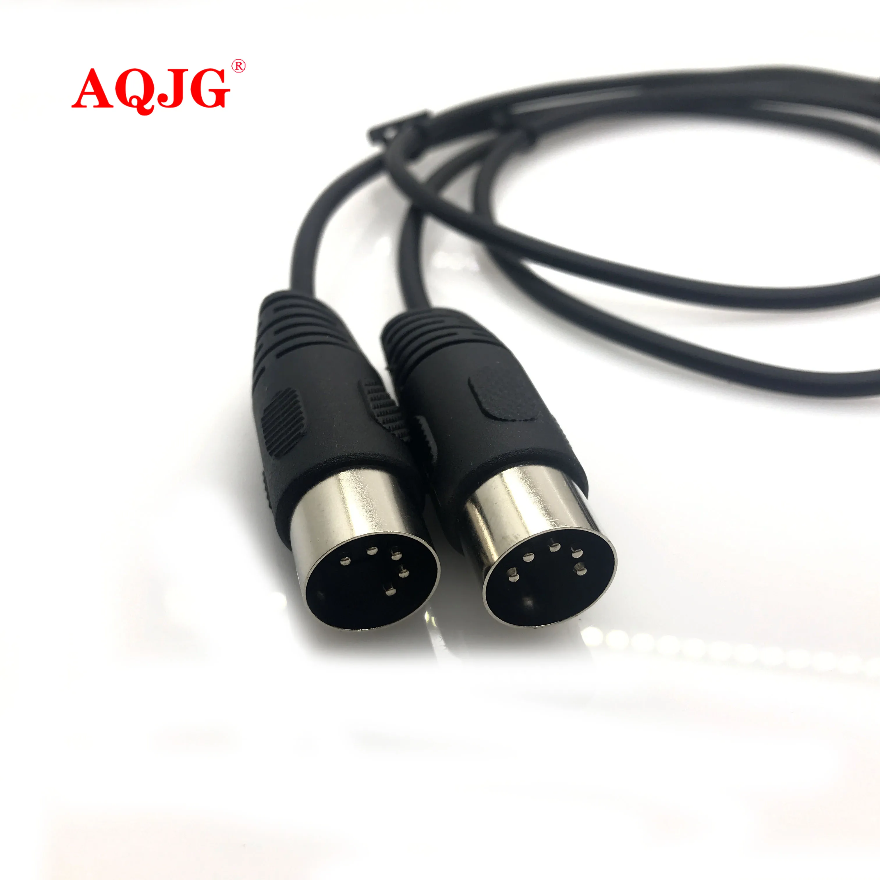 Cable MIDI macho a macho 5 Pin DIN enchufe negro 1m