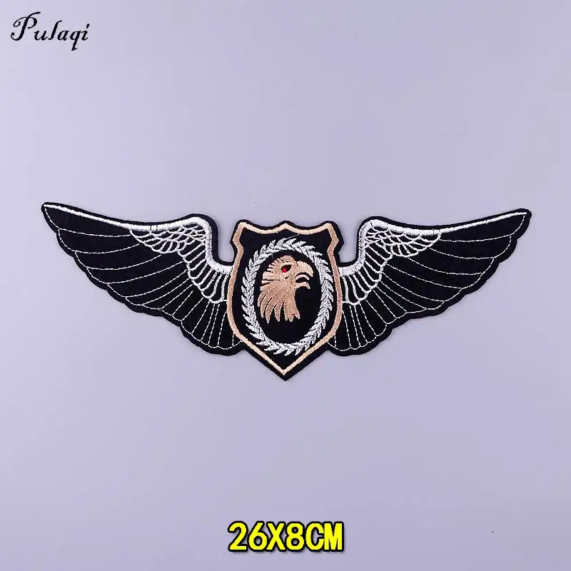 DIY Animal Avatar Iarge Embroidered Patches Iron-on Sticker For Clothes Eagle Jeans Patches Clothing Thermoadhesive Patches