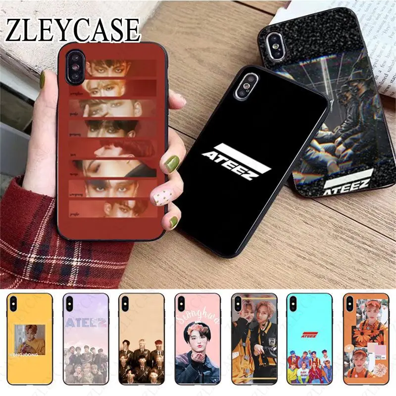 HongJoong SeongHWA ATEEZ Phone Cover For iphone 13pro 14pro 15pro 12pro 11pro xs max 7 8 XR 12mini 15plus 13mini SE Cases coque