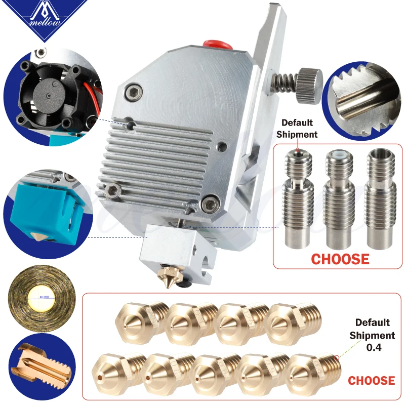 Extrudeuse pour imprimante 3D Mk8 Cr-10 Prusa I3 Mk3 Ender 3 Mdu.com haute qualité touristes Gear NF tout en métal DDG Extrudeuse Bowden touristes Drive