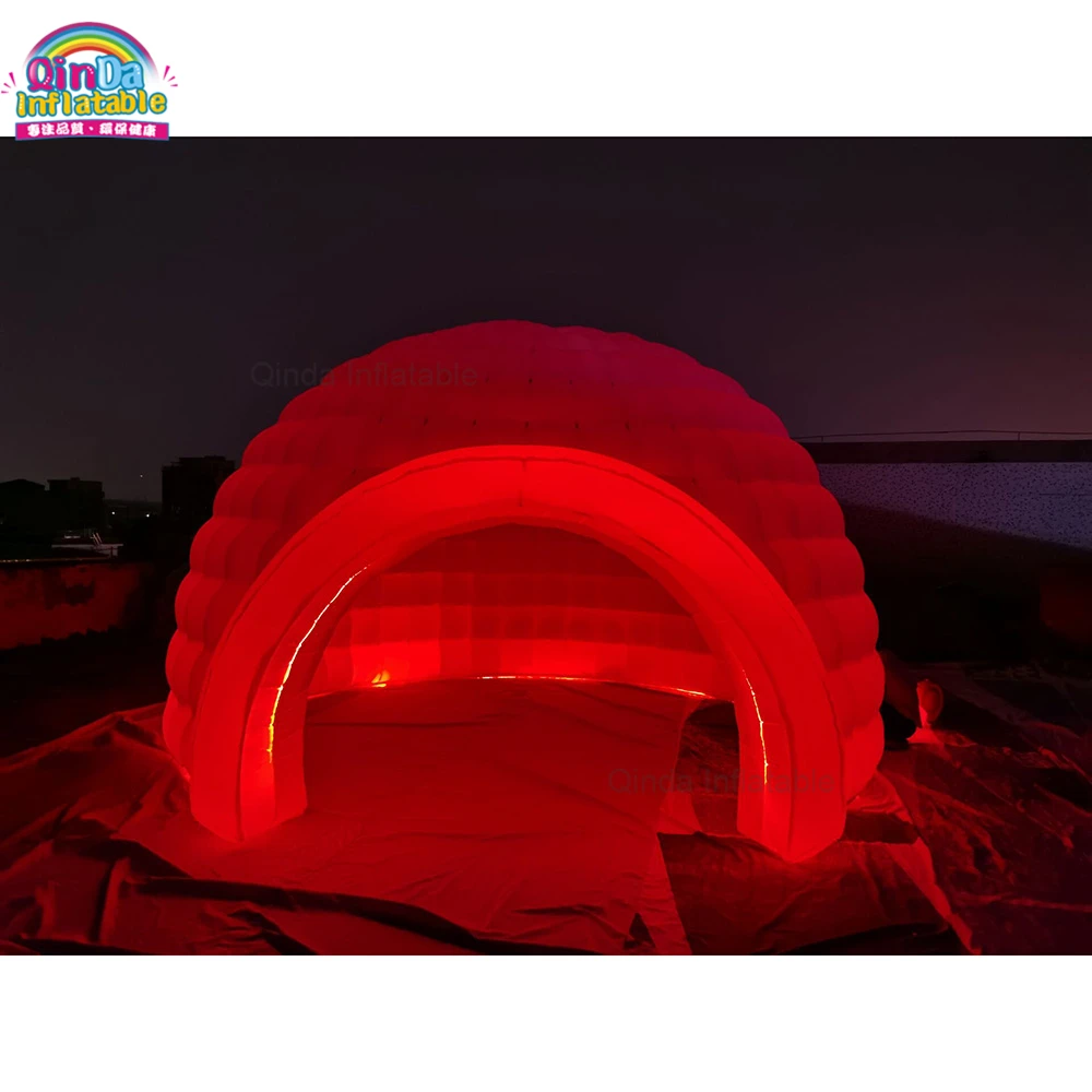 Tenda gonfiabile variopinta di evento del partito della casa della tenda della cupola del Led per l'annuncio pubblicitario