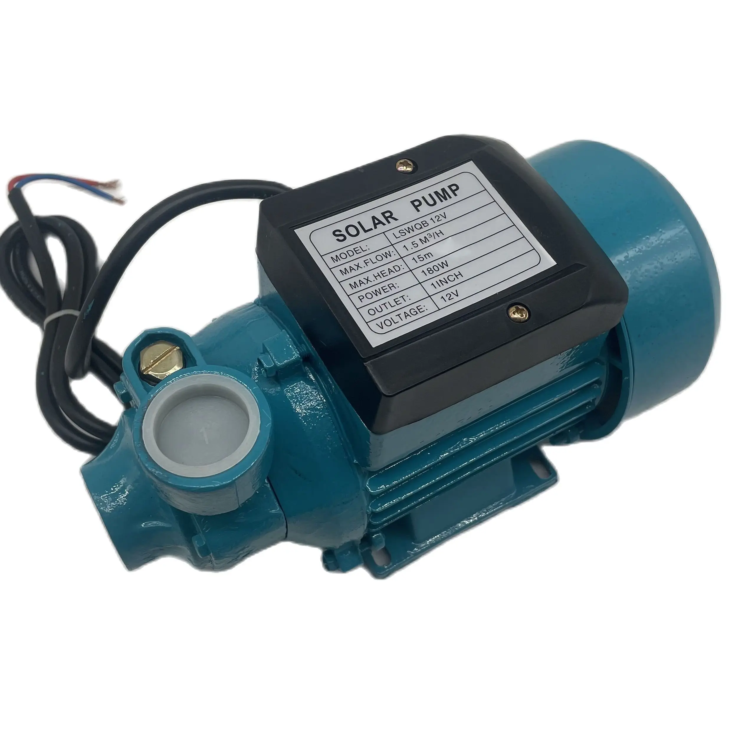 

12V24V48V60V Вихревой самовсасывающий насос Центробежный насос Кубический водяной насос с высоким подъемом 15 м на солнечной батарее QB60